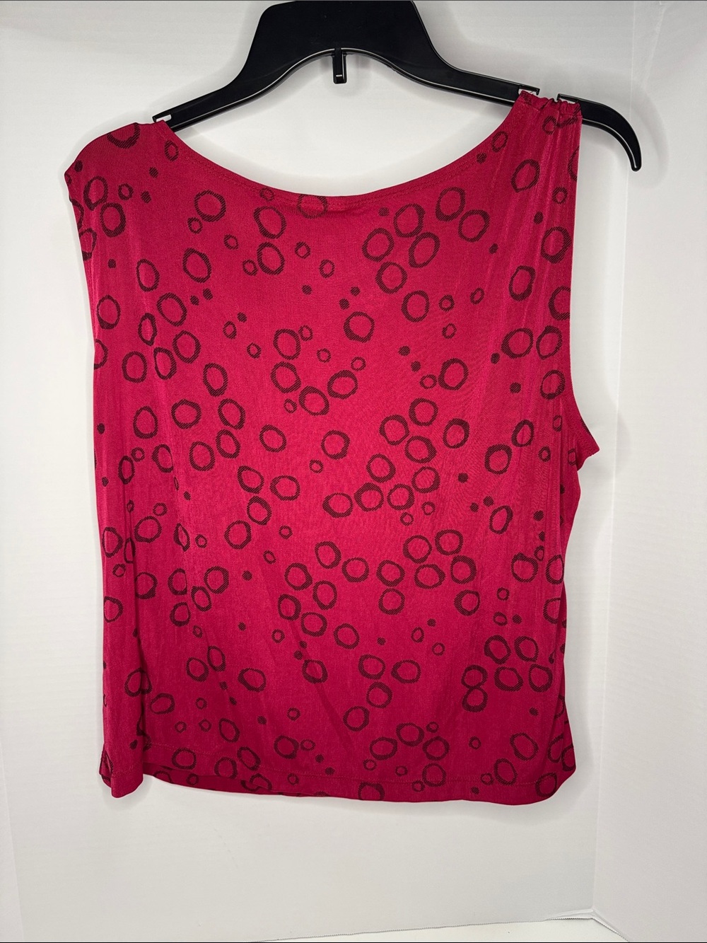 Ruby Rd. Magenta Button-Front Cardigan Set with Black Ring Pattern - Picture 3 of 8